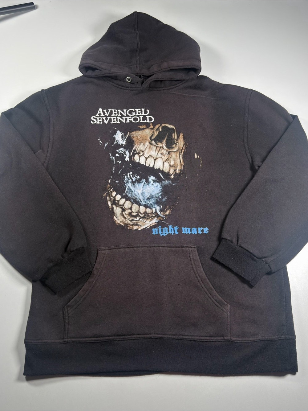 Avenged Sevenfold Night Mare Skull Pullover Hoodie - Black Size Mens XL